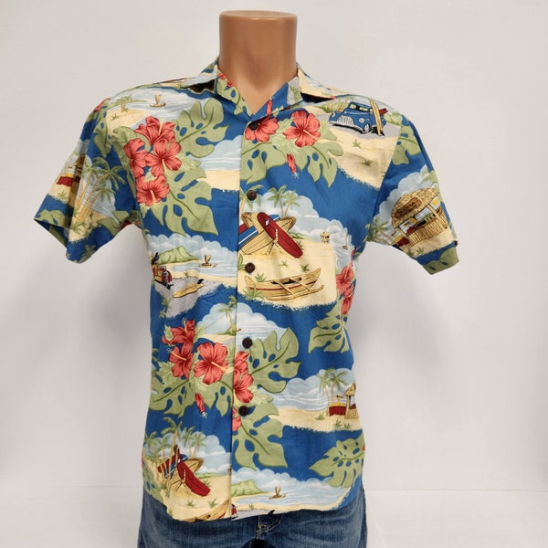 Vintage 1980er - 90er Jahre The Hawaiian Original Men's Small (Made in Hawaii) Hawaiihemd