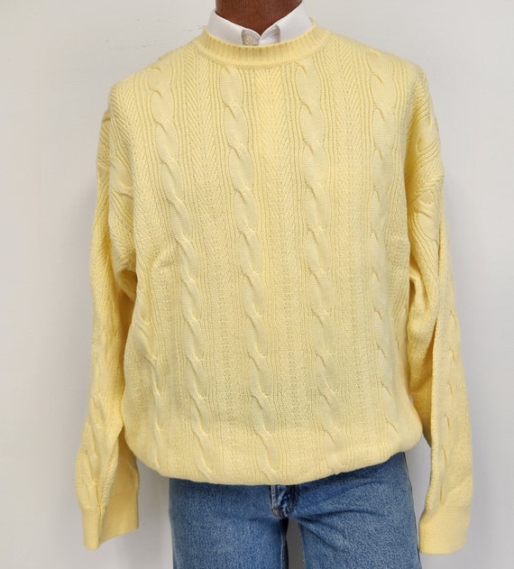 Vintage 1980's X Large Brooks Brothers Yellow Hea… - image 1