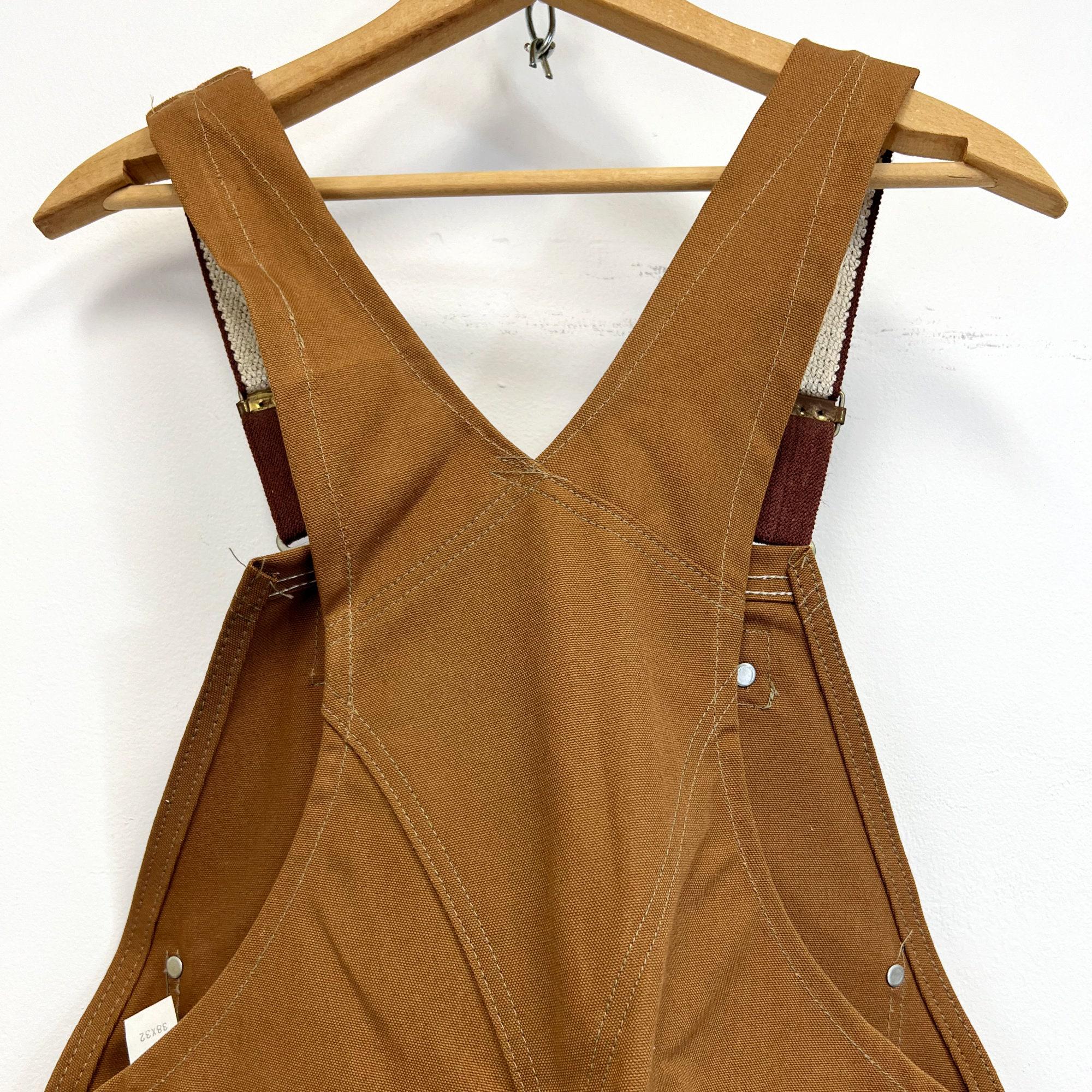 Vintage NWT Carhartt Bib Overalls - 1980s Brown Duck High
