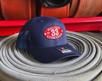 Custom Embroidered Fire Department Richardson 112 Trucker Hat