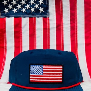American Flag Patch Trucker Hat | Richardson 112 Snapback, Firefighter Owned Apparel