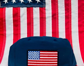 American Flag Patch Trucker Hat | Richardson 112 Snapback, Firefighter Owned Apparel