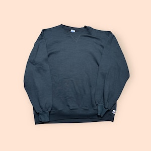 Vintage Russell Athletic 1990s Crewneck Sweatshirt Men’s XL Black Vtg 90s