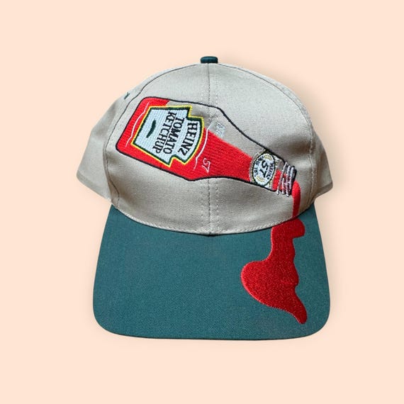 Vintage 1990s Heinz Ketchup SnapBack Hat Vtg 90s Pittsburgh