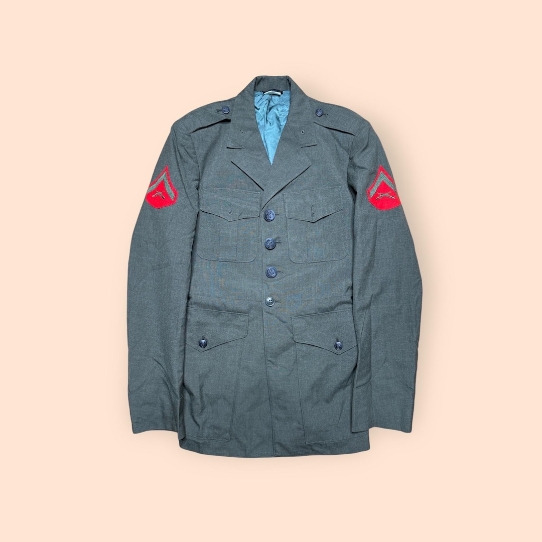 Service Alphas Marine Corps Service Alpha Coat 39S Bremen Bowdon Jacket USMC Military ...