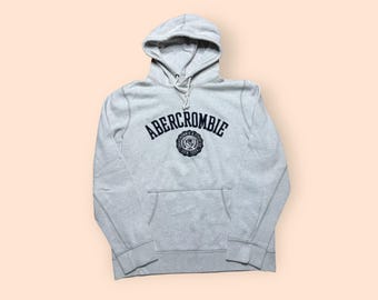 Vintage Abercrombie And Fitch Hoodie Men’s Large Gray Vtg Y2K 2000s