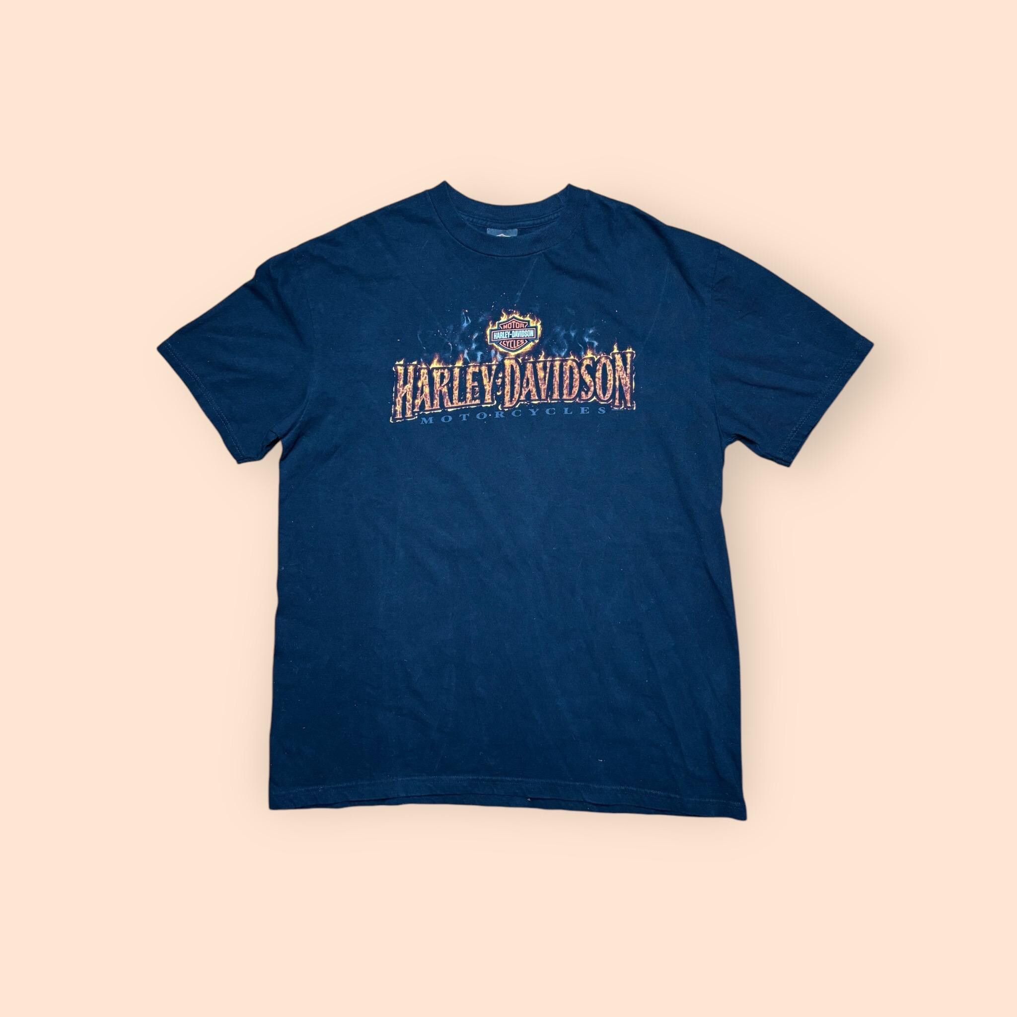 Vintage Harley Davidson T Shirt Large Fairbanks Alaska Farthest 