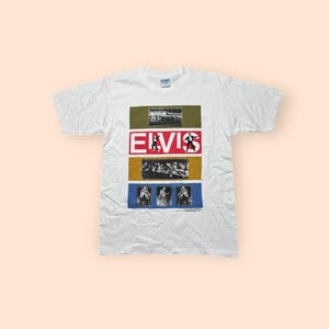 Vintage 1990s Elvis Presley T Shirt Men’s Large White Vtg 90s