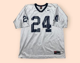Camiseta de fútbol vintage Nike Y2K de los Penn State Nittany Lions para hombre, talla XL, blanca, años 2000