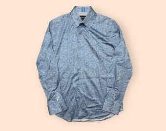 Robert Graham Shirt Blue Paisley Modern Americana Men’s Large Preowned