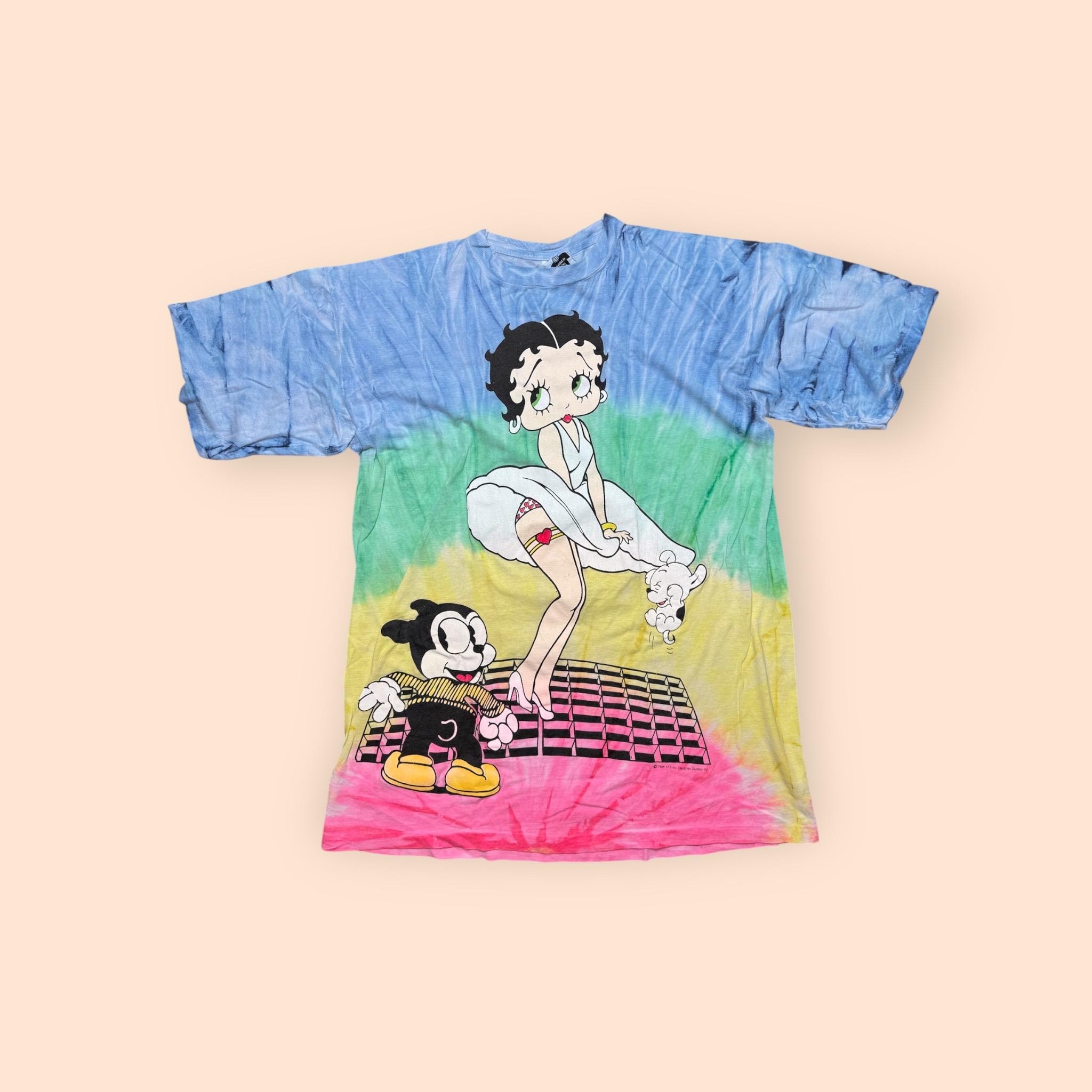 トップス 90s BETTY BOOP Tie Dye Tee Betty Boop Tie Dye - Etsy
