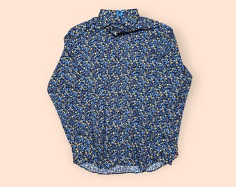 Robert Graham Shirt Floral Modern Americana Men’s Large Blue Preowned