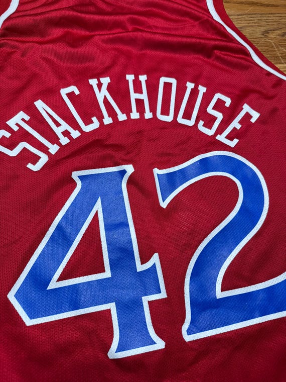 Vintage Philadelphia 76ers Jerry Stackhouse Champion Jersey Men's