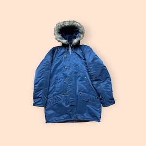 Vintage JC Penney 1970s Parka Jacket Men’s Large Blue Vtg 70s