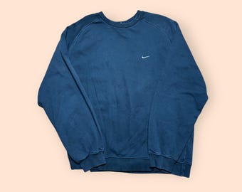 Vintage Nike Y2K Crewneck Sweatshirt 2XL Black Vtg 2000s