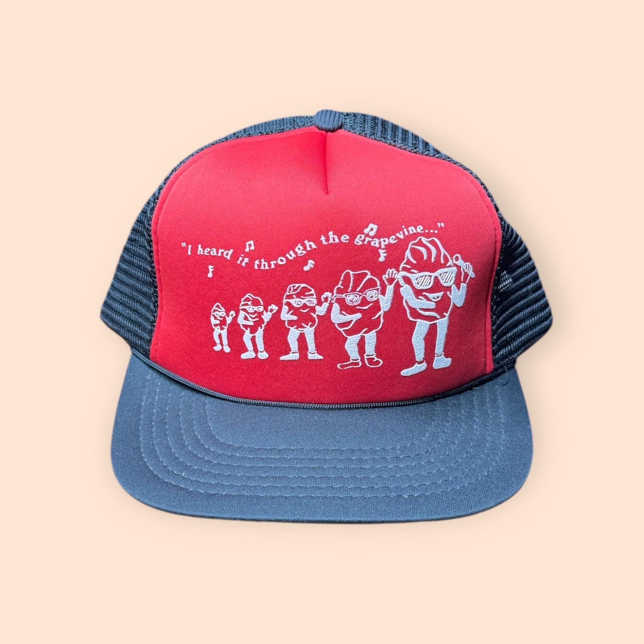 80s California Raisins プリント メッシュキャップ 黄色 California Raisins Hat | eBay