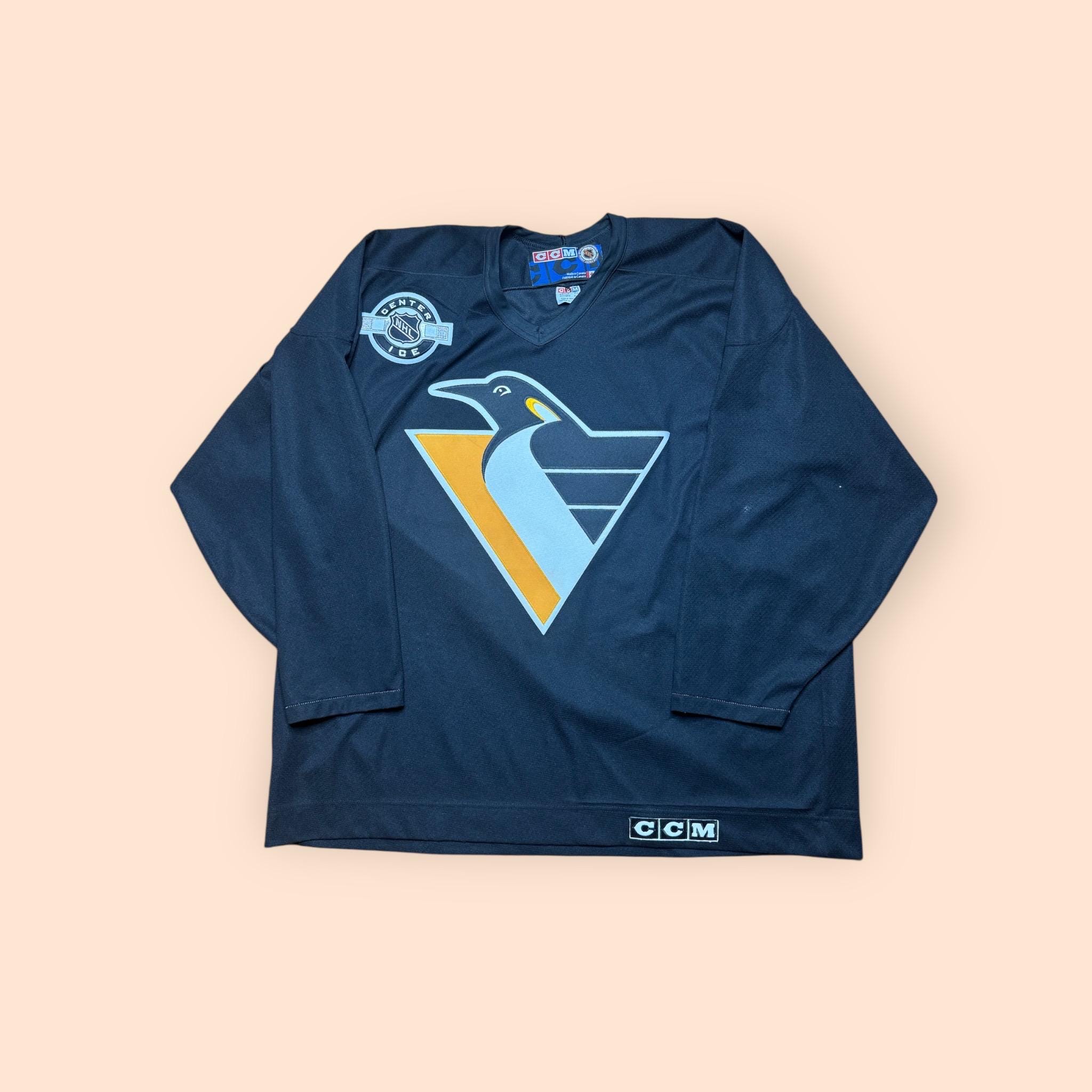 Vintage Pittsburgh Penguins 1990s CCM Center Ice Practice Jersey Black  Men’s 2XL