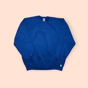 Vintage Russell Athletic 1990s Crewneck Sweatshirt Men’s 2XL Blue Vtg 90s