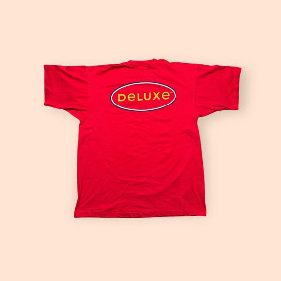 Vintage 1990s Mcdonald's T Shirt Deluxe With A Grown Taste XL Red