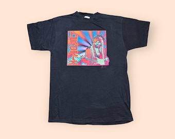 Camiseta vintage de Jimi Hendrix de los 90 para hombre, talla XL, negra, años 90