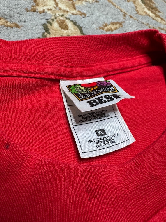 Vintage 1990s Mcdonald's T Shirt Deluxe With A Grown Taste XL Red