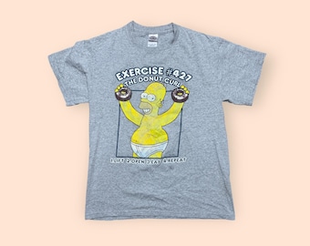 Vintage Air Homer Just Donut Simpsons T-shirt - Etsy