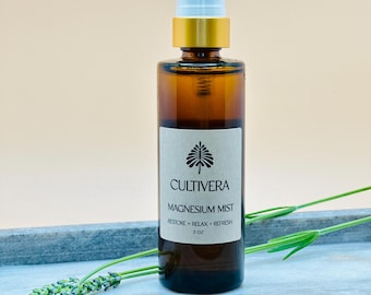 Lavender Magnesium Mist: Sleep & Stress Relief, Natural Deodorant (2 oz)