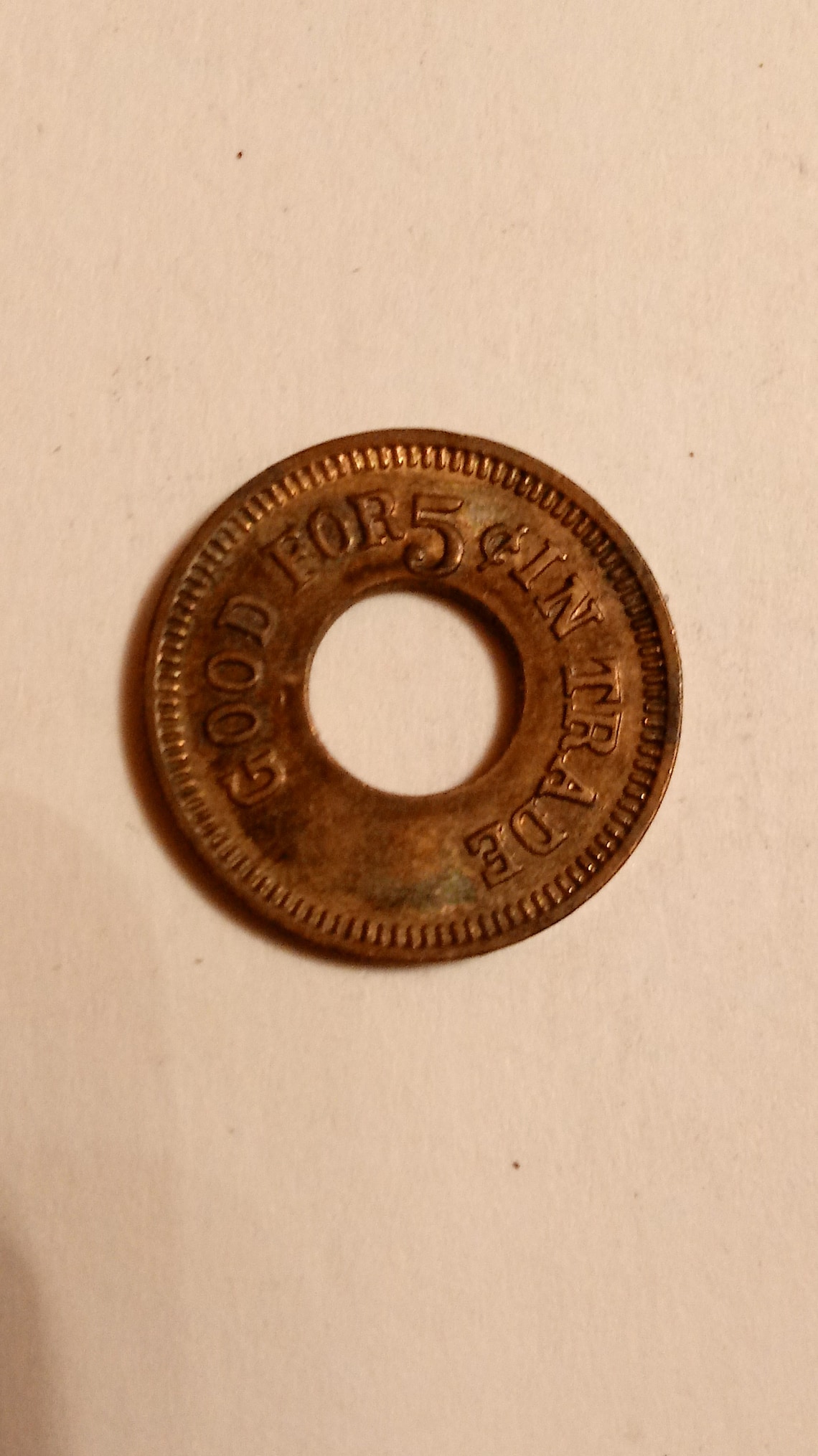 Good For 5 cents in Trade Token 12439 Token Etsy