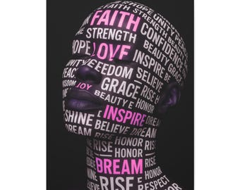 Inspirational Canvas Art, Motivational Wall Decor, Positive Affirmation Artwork, Home Office Decor, Gift for Encouragement