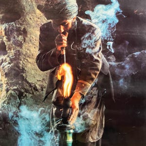 Póster original de fumar hachís, 1974