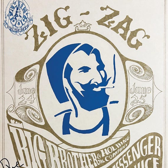 Zig-zag Original Poster 1966 - Etsy