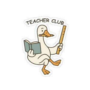 Funny Goose Sticker, Goose Teacher Club Sticker, Chaos Coordinator, Water Bottle Sticker, Gifts For Teachers