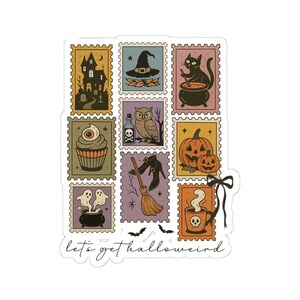 Lets Get Halloween Sticker, Gothic Sticker, Halloween Sticker, Water Bottle Sticker, Laptop Sticker, Gifts