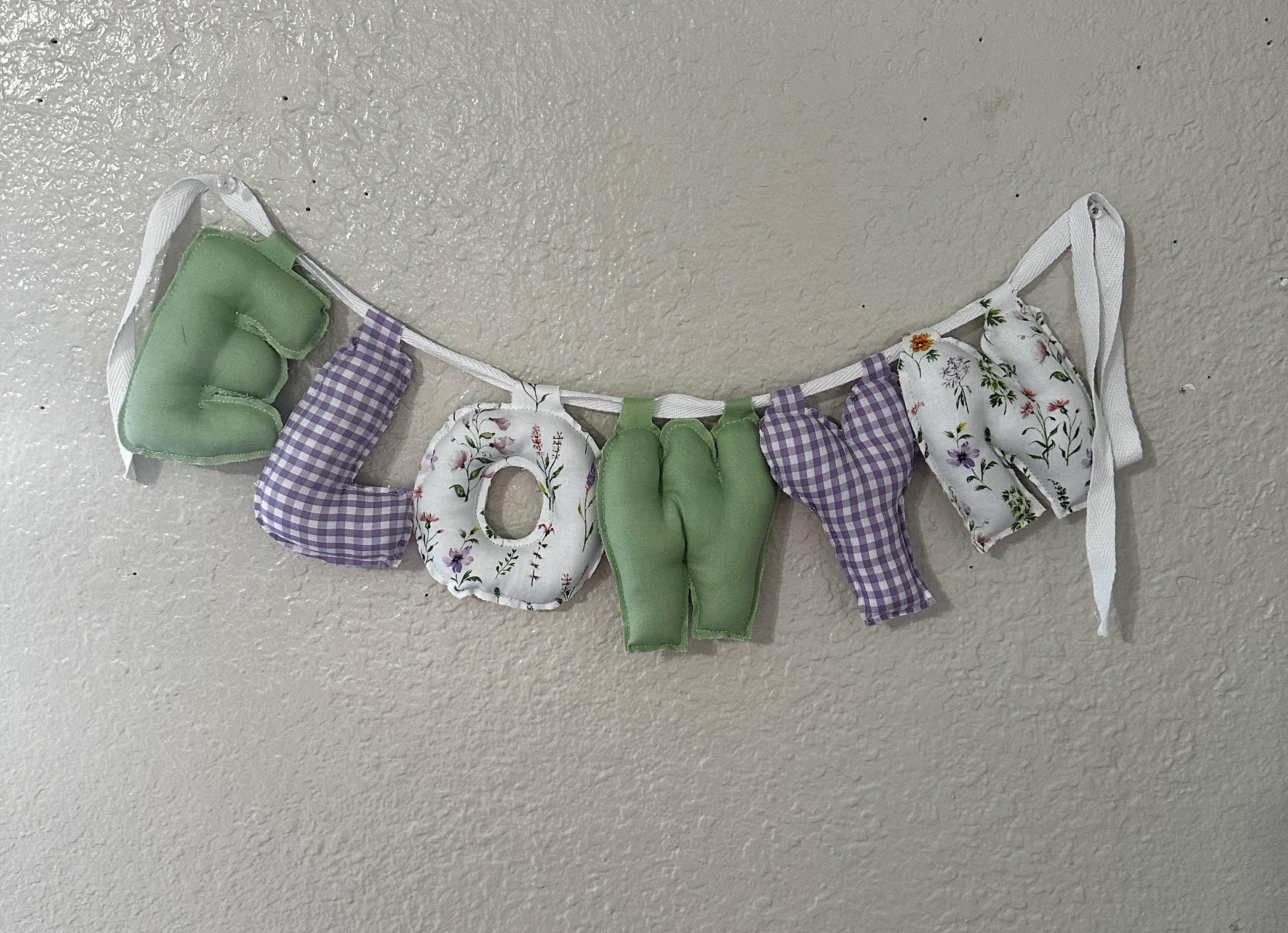 Fabric Name Banners - Etsy