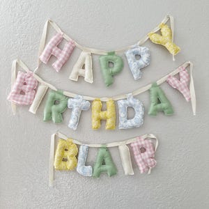 custom fabric birthday banners