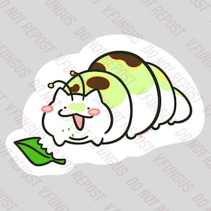Cat-terpillar Sticker