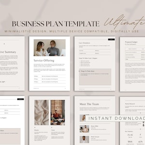 Modèle de plan d&#39;affaires complet pour les entrepreneurs et les startups