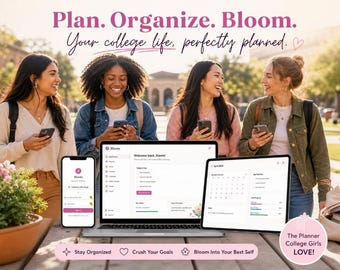 College Survival Kit, Wellness Journal for College Freshman Girls, Digital Planner, Budget Tracker, Dating Safety, PDF Bundle