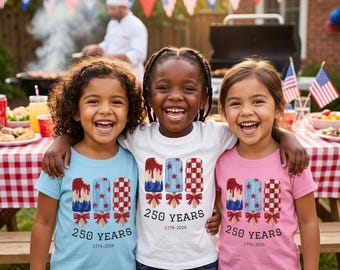 250th Anniversary Shirt, Patriotic Toddler Tee,  4th of July 1776 - 2026 Celebration Shirt