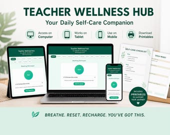 Teacher Stress Relief & Wellness App, Self-Care Tools for Educator Burnout