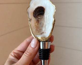 Oyster Shell Wine Bottle Stopper