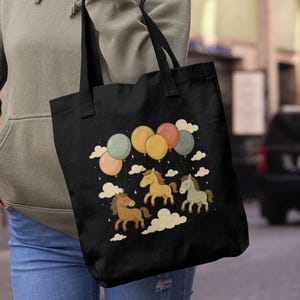 Süße Pferdetasche Pferdetasche Pferdeliebhaber Tragetasche Pferdebesitzer-Tasche Reittasche Reitgeschenk Western-Einkaufstasche wiederverwendbare Scheunen-Tasche Skurrile Tasche