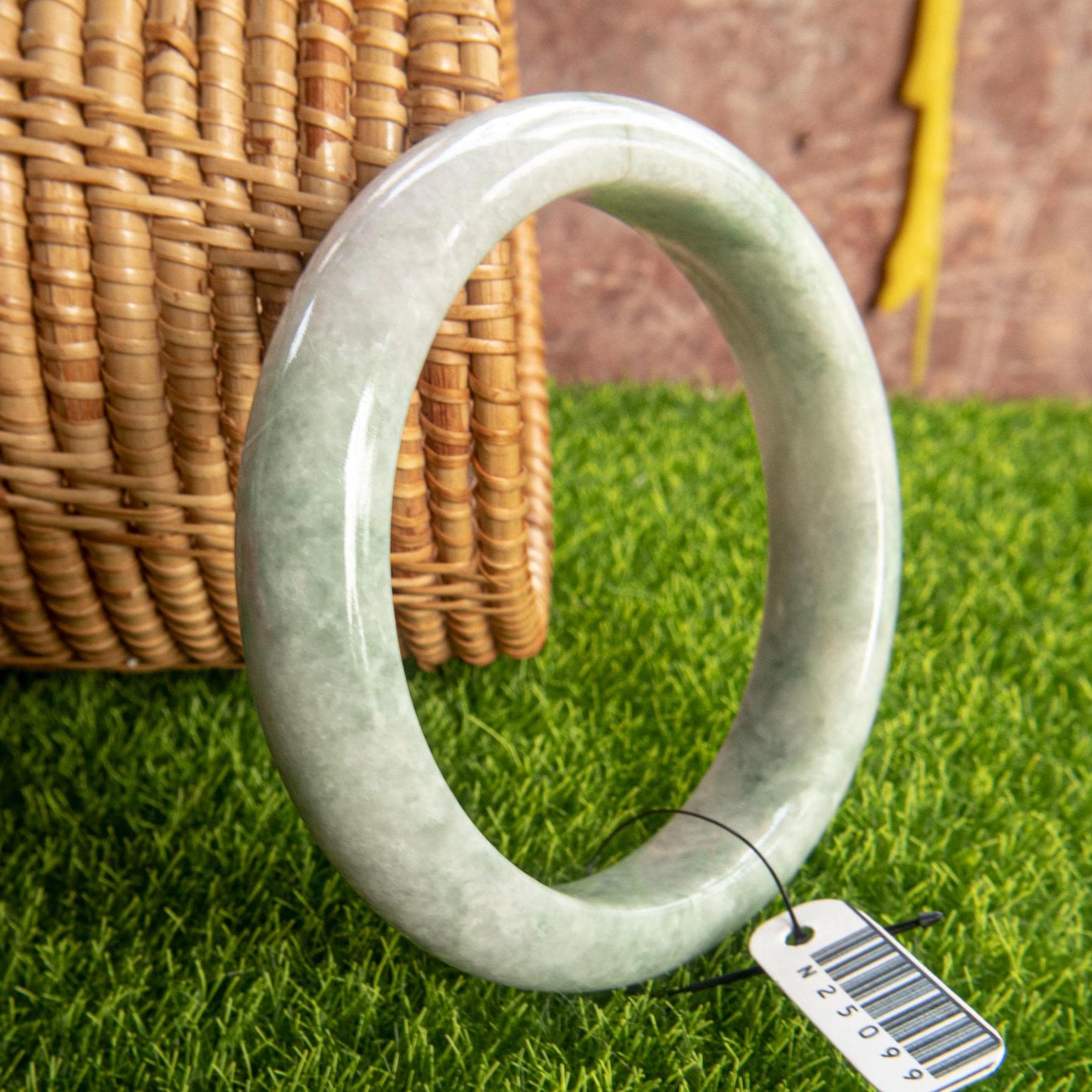 天然翡翠 バングル 新入荷】本翡翠保証 天然翡翠貴妃バングル 内径約