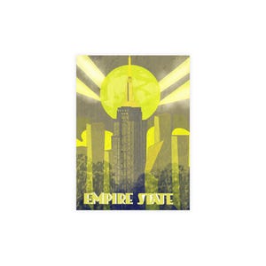 Pacchetto di cartoline Empire State - Arte vintage di New York, biglietti di auguri retrò, souvenir di viaggio, perfetti per collezionisti, regali
