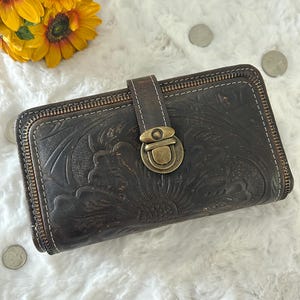 Portefeuille en cuir pour femme, Petit portefeuille, Porte-monnaie avec plusieurs poches, Portefeuille en cuir, Porte-monnaie en cuir avec fermeture à glissière, Porte-cartes de crédit à deux volets