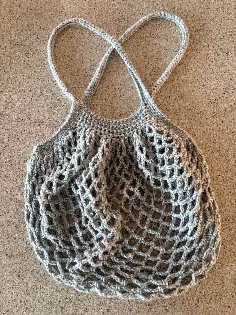 Custom Crochet Mesh Market Bag - Etsy