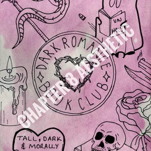 Dark Romance Kindle Insert (hand drawn)