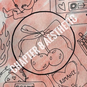 Romance Kindle Insert (hand drawn)