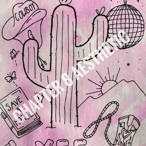 Cowboy Romance Kindle Insert (hand drawn)