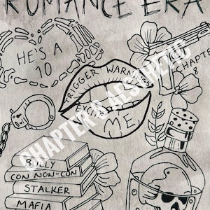 Dark Romance Kindle Insert 2 (hand drawn)